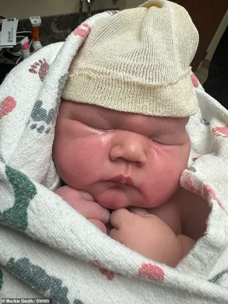 Astonishing Story: Arlington Mother Welcomes 13-Pound Baby Weighing the Same as a Bowling Ball via Emergency C-Section