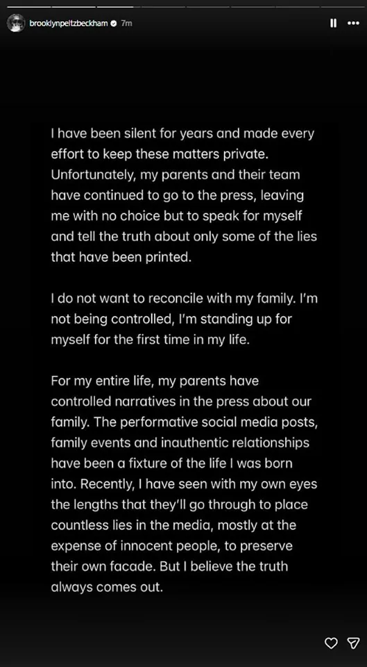 Brooklyn Beckham's Public Breakdown Exposes Family Rift, Scathing Open Letter Accusing Parents of Prioritizing Image Over Well-Being