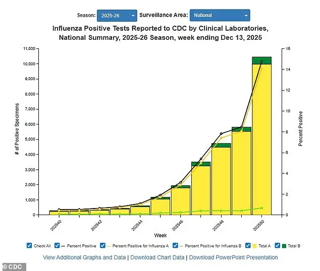 CDC Reports Record Surge in Flu Cases and Hospitalizations as Virus Season Intensifies