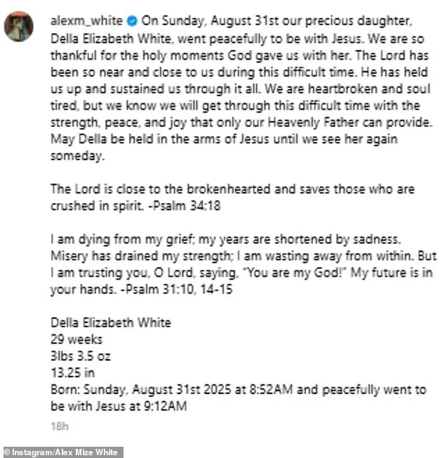 Country Music Star Drake White and Wife Share Heartbreaking Loss of Newborn Daughter