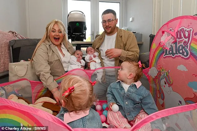Defying Medical Odds: Hartlepool Couple Welcome Four Children in a Year, Inspiring Hope for Infertile Families