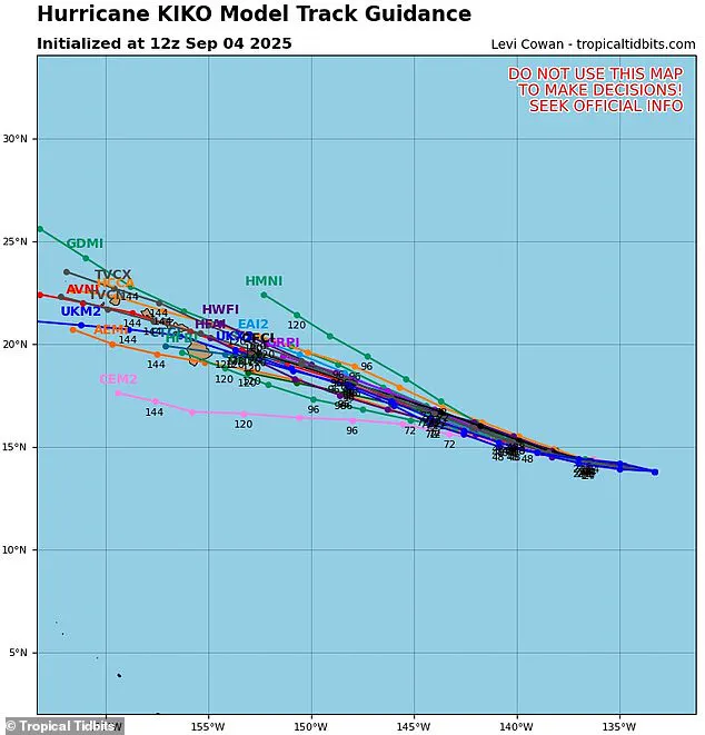 Exclusive: Hurricane Kiko Set to Make Direct Hit on Hawaii as Forecasters Warn of Catastrophic Mudslides, Flooding, and Torrential Downpours by Tuesday