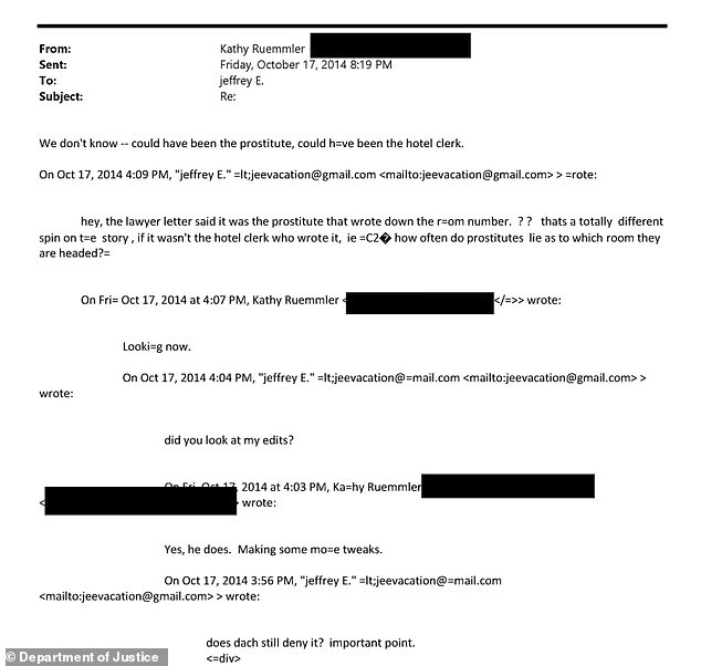 Former Goldman Sachs Lawyer Exchanged Emails with Jeffrey Epstein on Secret Service Prostitution Scandal Revealed in Epstein Files
