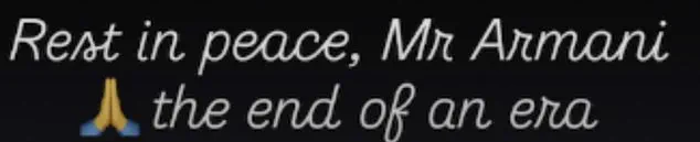 Giorgio Armani's Legacy Lives On: 'A Global Fashion Icon Remembered' as Tributes Pour In for the Visionary Who Redefined Elegance