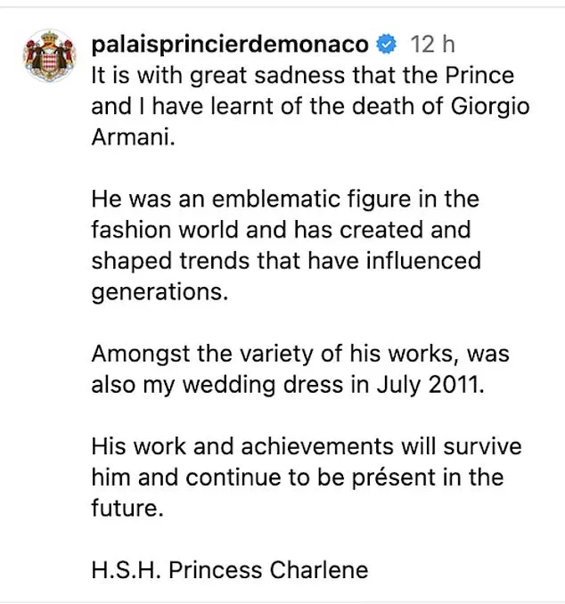 Giorgio Armani's Legacy Lives On: 'A Global Fashion Icon Remembered' as Tributes Pour In for the Visionary Who Redefined Elegance