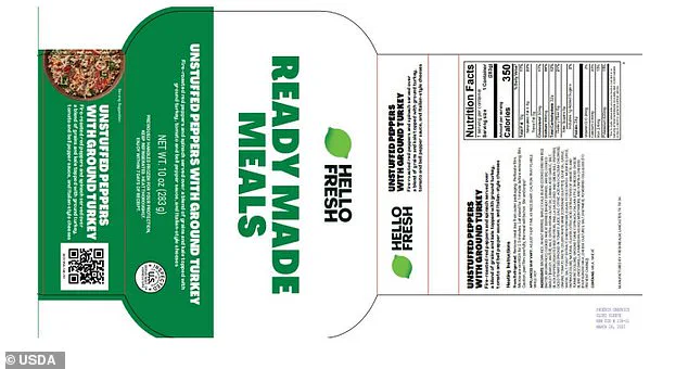 Health Officials Warn of Listeria Contamination in HelloFresh Meals, Urging Immediate Disposal Amid USDA Confirmation of Health Risks