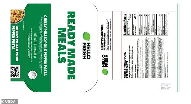 Health Officials Warn of Listeria Contamination in HelloFresh Meals, Urging Immediate Disposal Amid USDA Confirmation of Health Risks