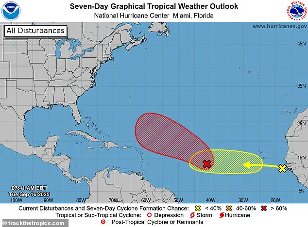 High Probability of Cyclone Formation from Invest AL92 in the Central Tropical Atlantic