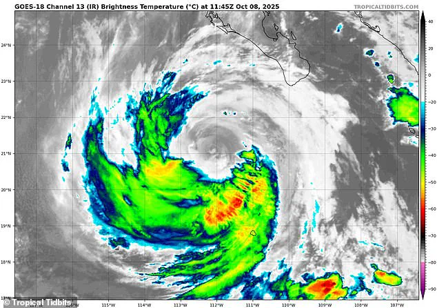 Hurricane Priscilla's Altered Path Raises Alarms for Southwestern States