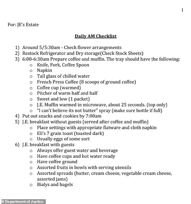 Jeffrey Epstein's Meticulously Controlled Private Life Exposed in New DOJ Files