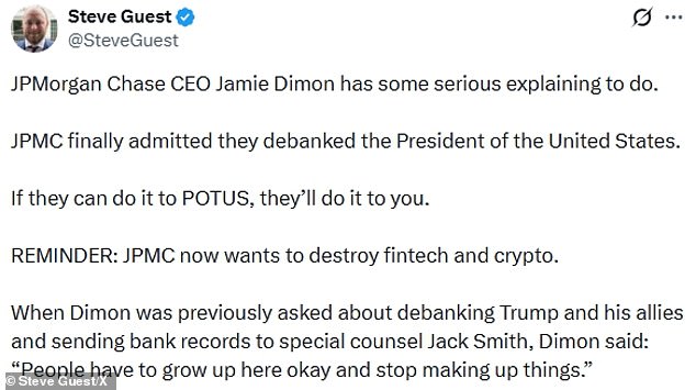 JPMorgan Chase Admits Closing Trump's Accounts Post-January 6th Amid $5 Billion Legal Battle Over Alleged Political Motivation