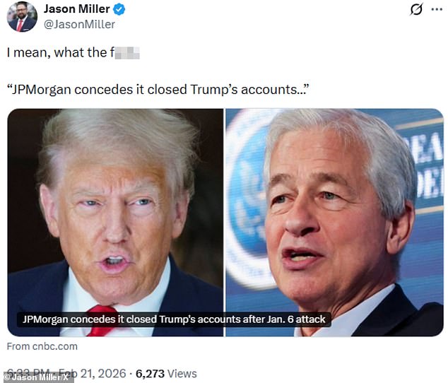 JPMorgan Chase Admits Closing Trump's Accounts Post-January 6th Amid $5 Billion Legal Battle Over Alleged Political Motivation