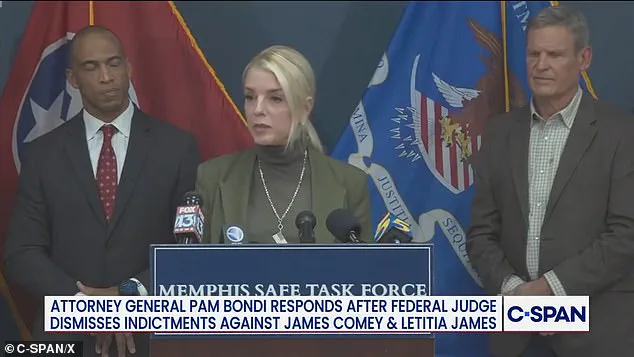 Judge Cameron Currie Dismisses Indictments Against James Comey and Letitia James, Calling Actions 'Prosecutorial Misconduct'