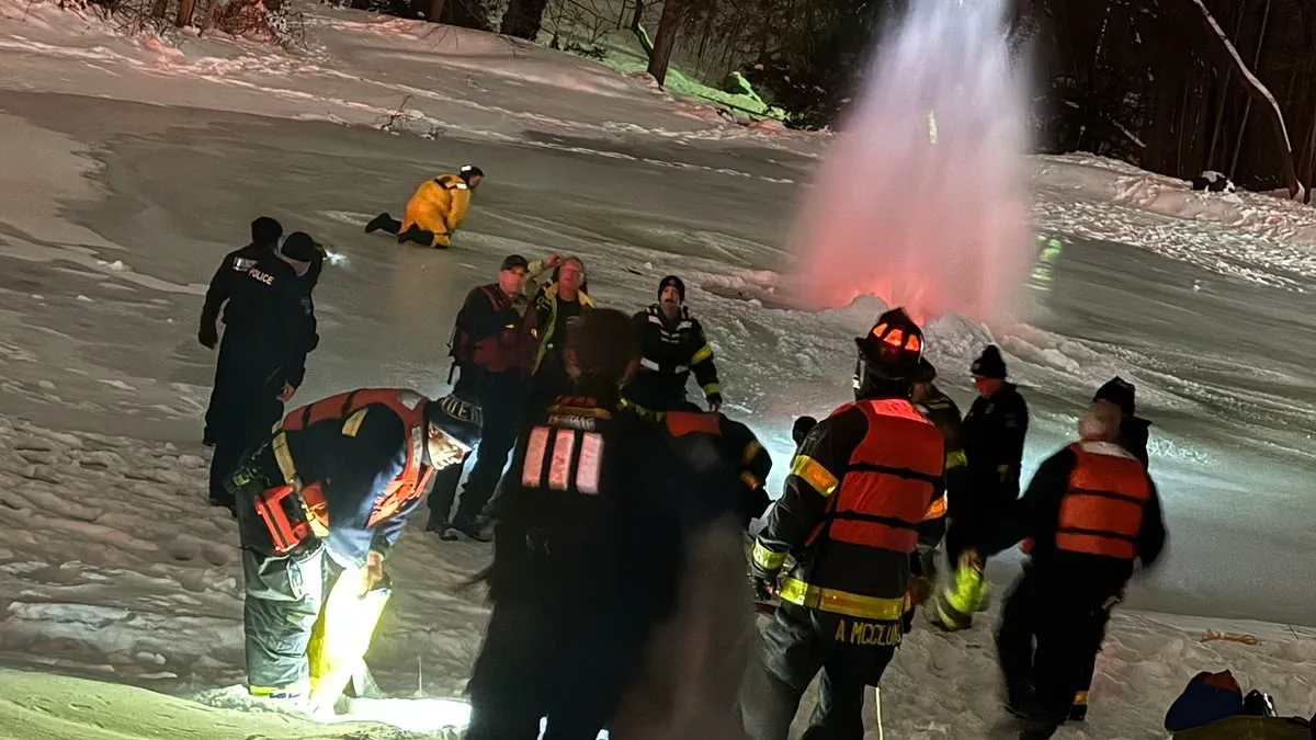 Man Attempts Selfie on Frozen Pond, Ice Gives Way in Extreme Cold