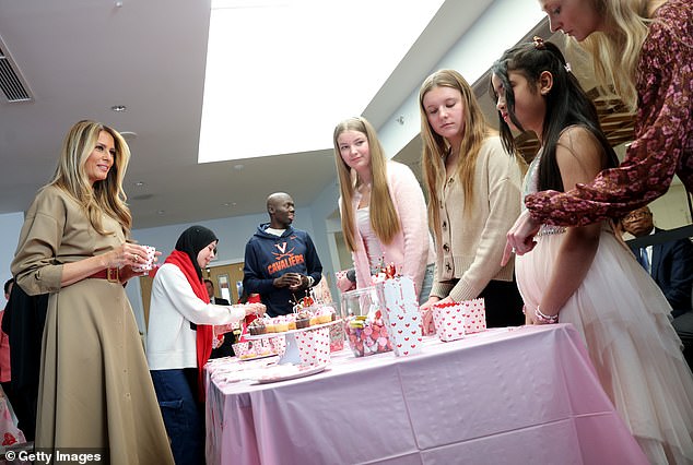 Melania Trump's Valentine's Day Visit to Children's Inn Highlights Contrast with Administration's Foreign Policy