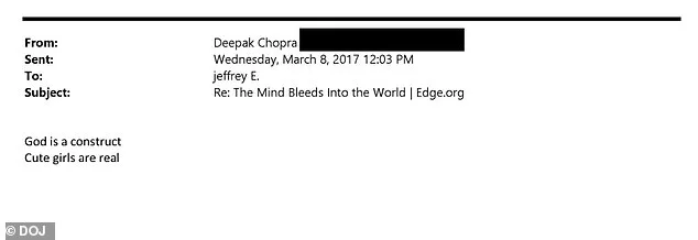 Newly Released Emails Reveal Deepak Chopra's Public Persona vs. Private Correspondence with Jeffrey Epstein