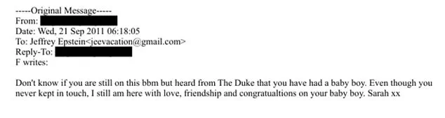 Newly Released Emails Reveal Sarah Ferguson Visited Jeffrey Epstein with Daughters Days After His Release