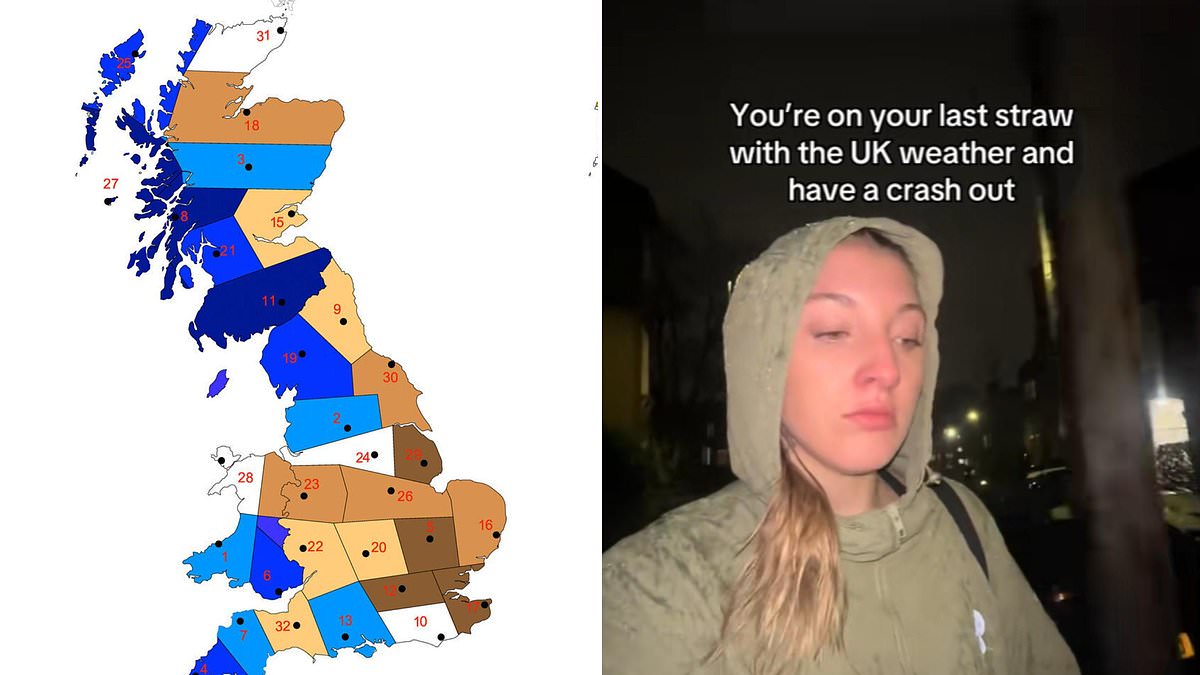 Persistent Rain Linked to Decline in Life Satisfaction, Study Reveals Amid UK's Wettest Spell