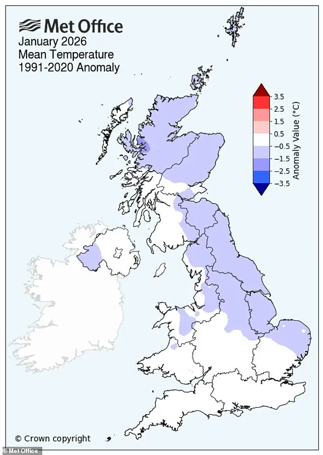 Persistent Rainfall Drenches UK, Northern Ireland Sets Wettest January Record in 149 Years