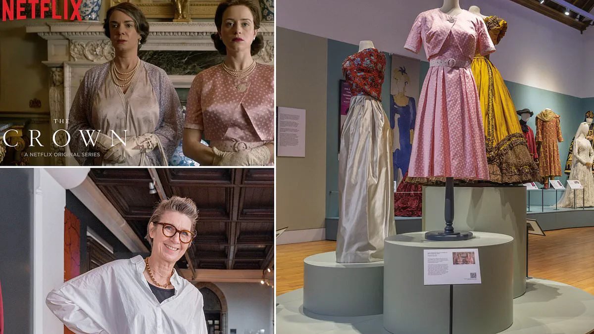 Pink Silk Dress from *The Crown* Takes Center Stage in Dundee Exhibition