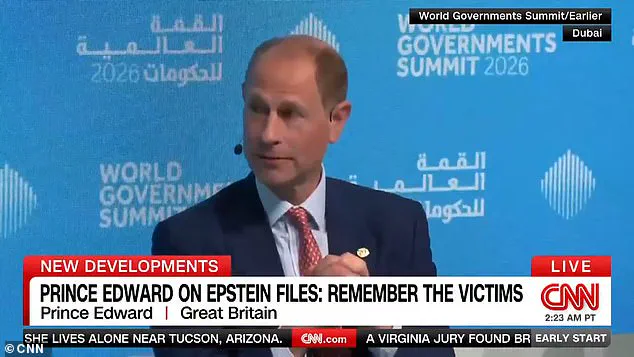 Prince Edward Breaks Royal Silence on Epstein Scandal, Urges Focus on Victims
