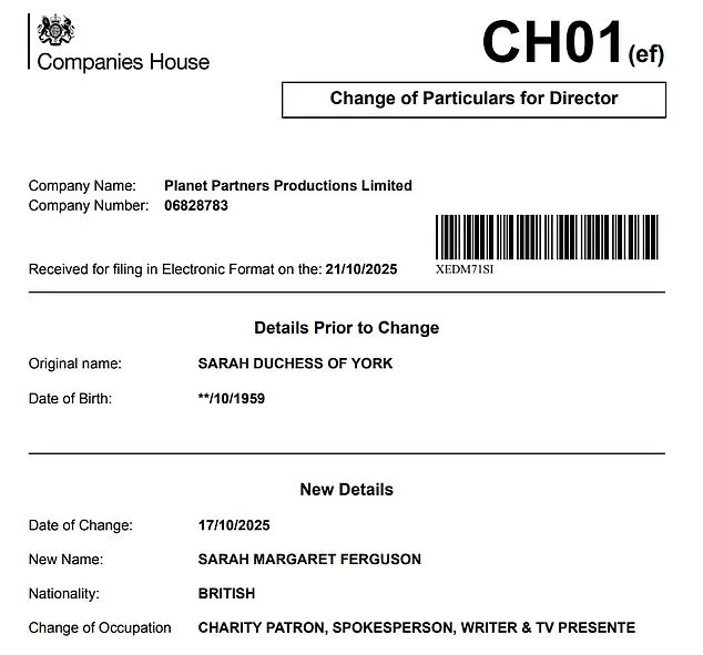 Sarah Ferguson Removes Royal Title Amid Royal Family Reckoning