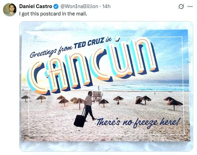 Ted Cruz Faces Renewed Controversy as Rumors of Tropical Escape Surface During Incoming Winter Storm, With Critics Condemning 'Out-of-Touch' Behavior