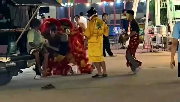 Thai Police in Red Dragon Costume Apprehend Art Theif in Unprecedented Lunar New Year Operation