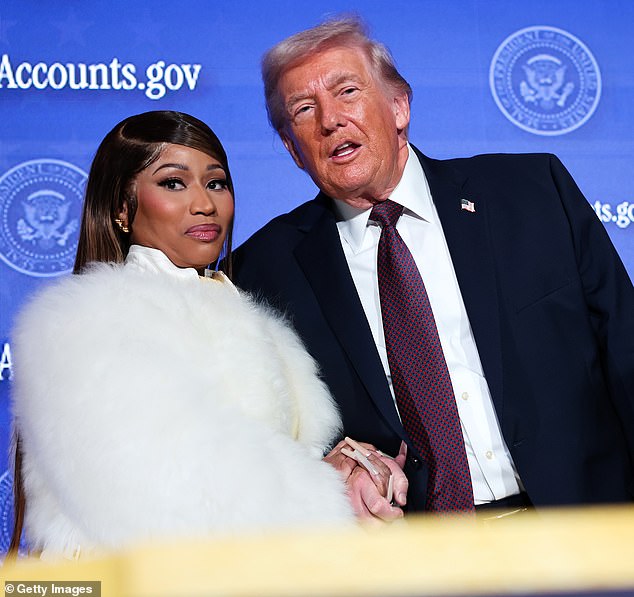 Trump Calls Nicki Minaj His 'No. 1 Fan' at Black History Month Reception