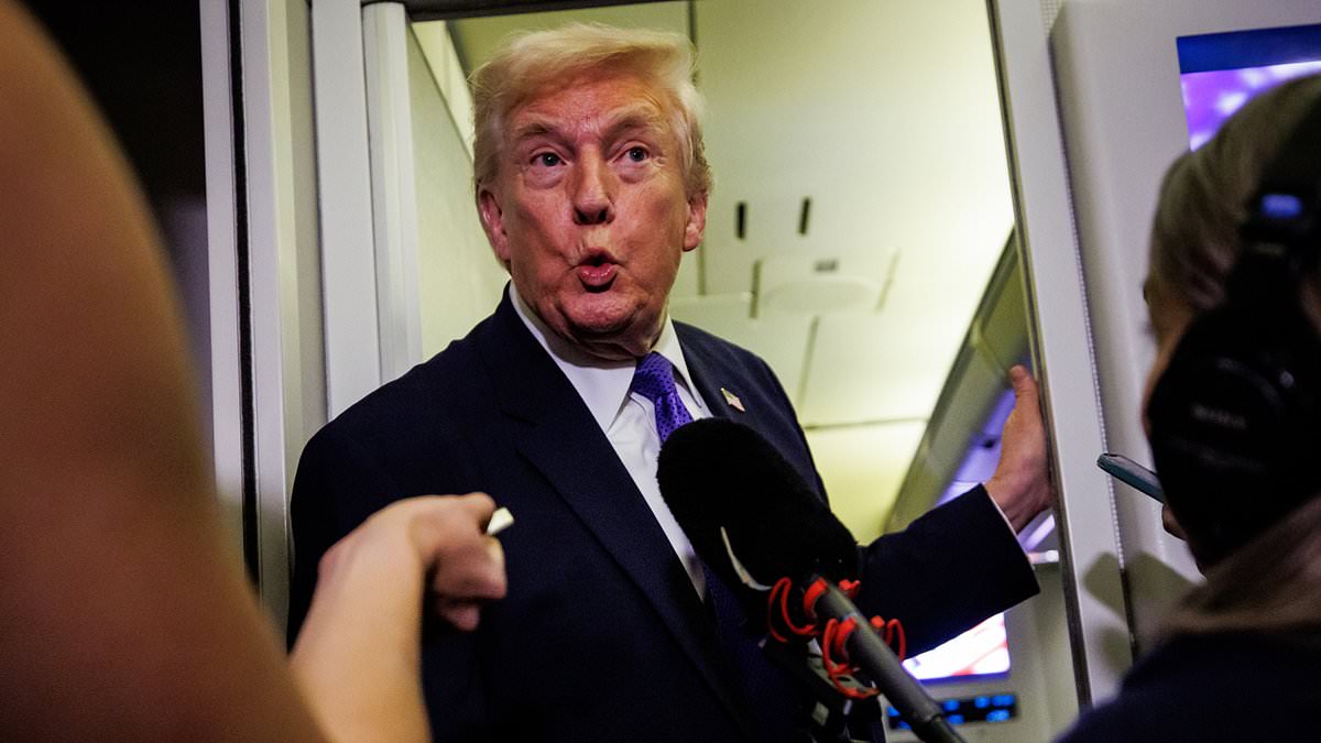 Trump Confronted on Air Force One About Alleged Affair Between Kristi Noem and Corey Lewandowski