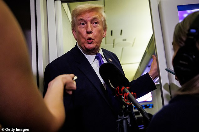 Trump Confronted on Air Force One About Alleged Affair Between Kristi Noem and Corey Lewandowski