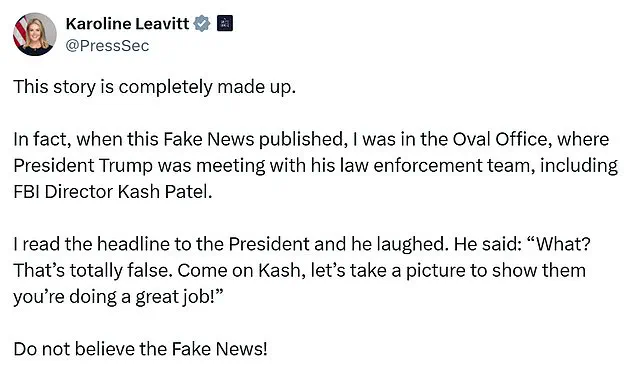 Trump Reportedly Considers Replacing Kash Patel as FBI Director Amid Controversy Over Personal Conduct and Relationship with Country Star