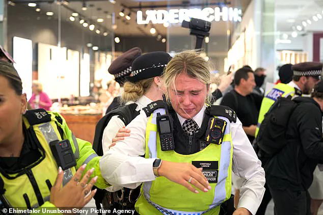 Violent Confrontation Breaks Out Between Anti-Migrant Protesters and Police at Canary Wharf