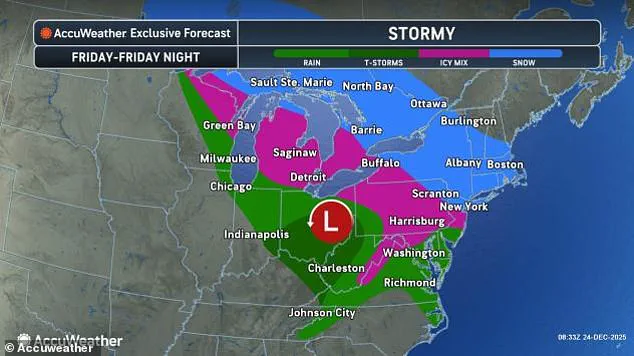 White Christmas Forecast as Winter Storms Threaten Holiday Travel Disruptions