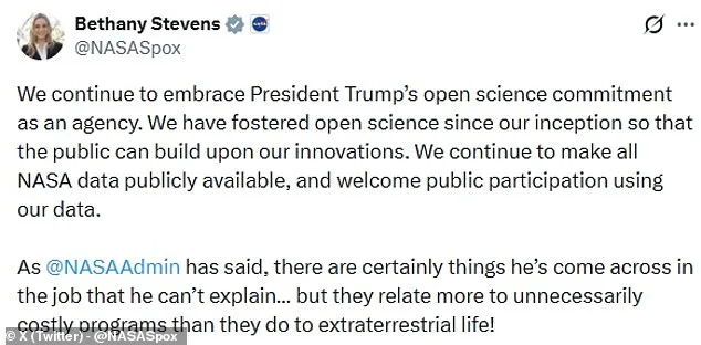 Trump's UFO File Demand Clashes with NASA's Response in Classified Info Tug-of-War