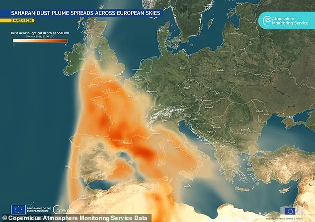 UK Experiences 'Blood Rain' as Saharan Dust Coats Vehicles and Windows, Met Office Reassures No Health Risks