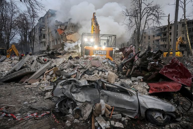Russian Missile Strike in Kharkiv Kills 10, Including Two Children, as Search for Survivors Continues