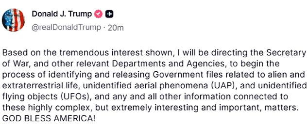 White House Registers 'aliens.gov' Domain, Fueling UFO Disclosure Speculation