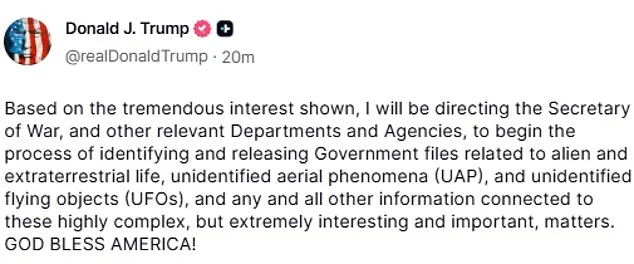 White House Registers 'aliens.gov' Domain, Fueling UFO Disclosure Speculation