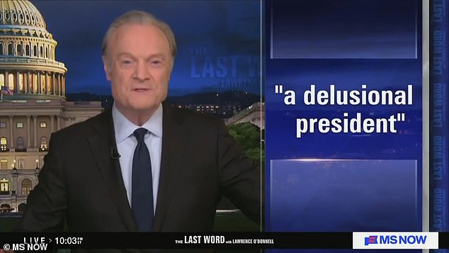 Lawrence O'Donnell Criticizes Barron Trump for Not Enlisting, Compares to Queen Elizabeth II
