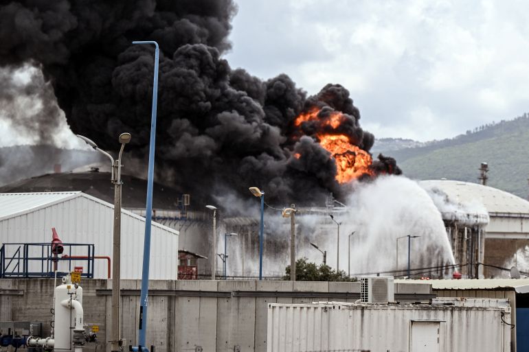 Missile Barrage Sparks Fire at Haifa Refinery, Second Attack Since War on Iran