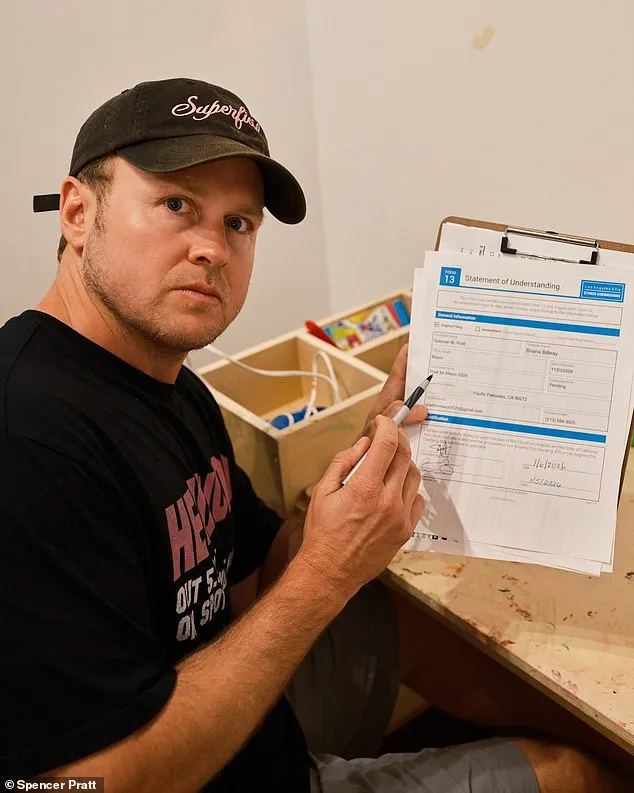 Reality TV Star Spencer Pratt Surprises in LA Mayoral Race Amid Wildfire Frustrations