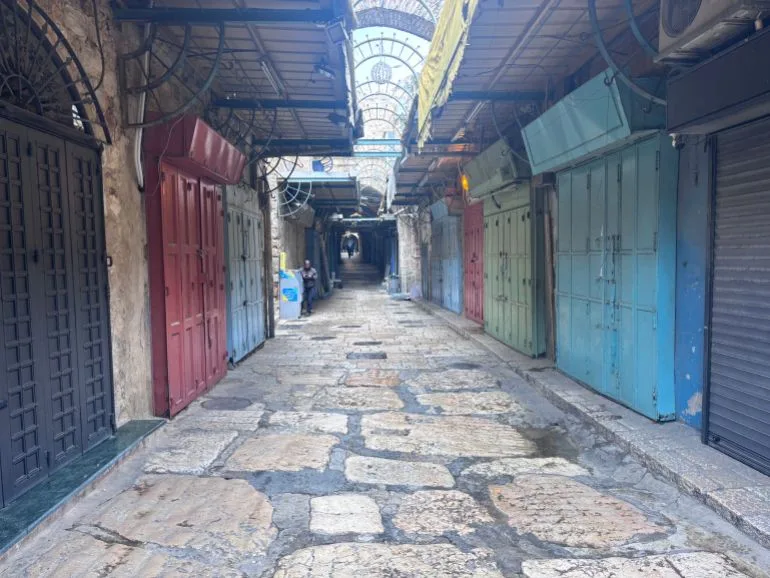 Eerie Quiet as Israeli Closures Disrupt Palestinian Christians' Holy Week