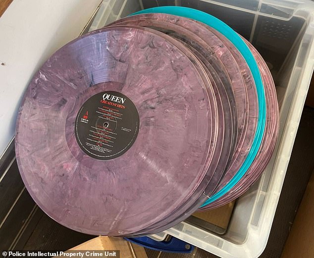 Police seize 6,498 fake vinyl records worth £259,920 in Luton raid.