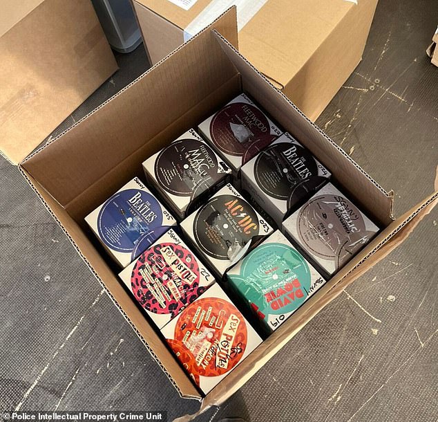 Police seize 6,498 fake vinyl records worth £259,920 in Luton raid.