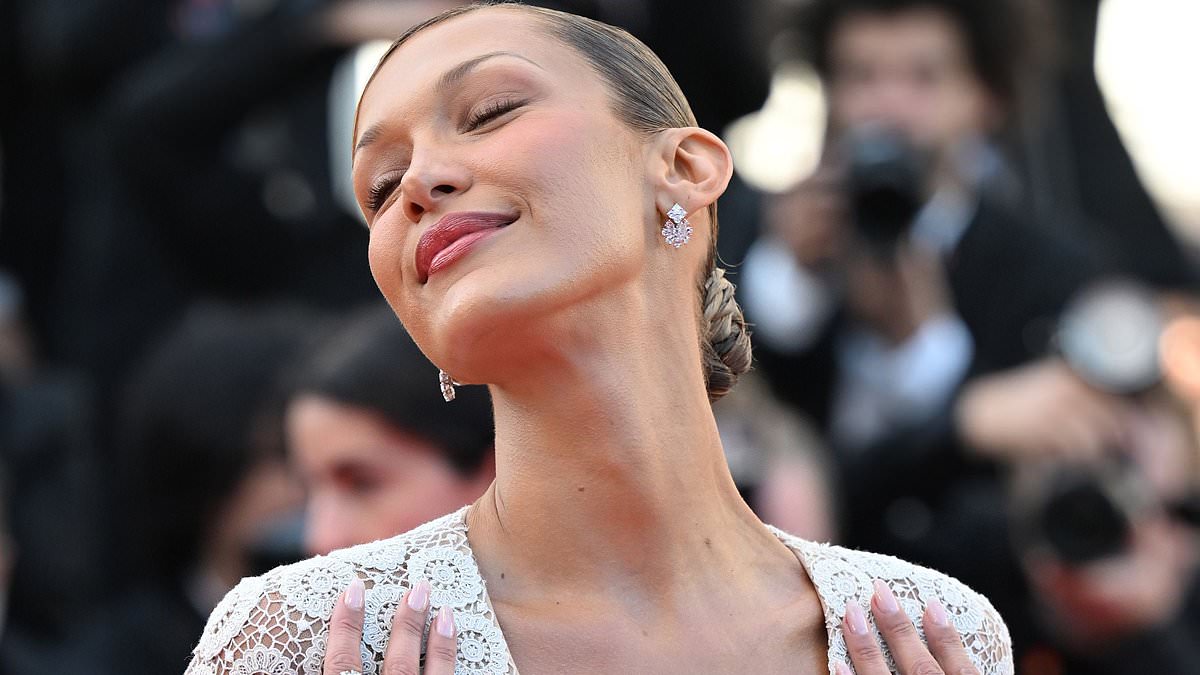 Bella Hadid Honors Jane Birkin With Schiaparelli Gown at Cannes