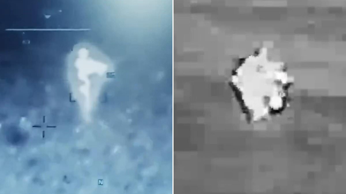 Trump administration releases UFO files including satellite clips of humanoid figures.