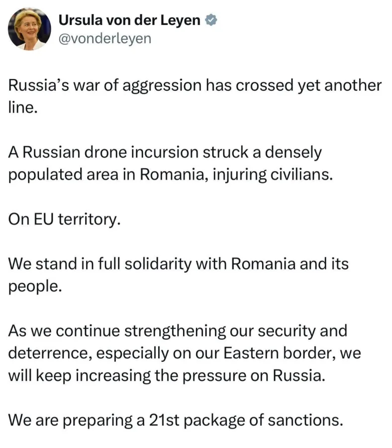 Romania blames Russia for accidental Ukrainian drone strike injuring two.