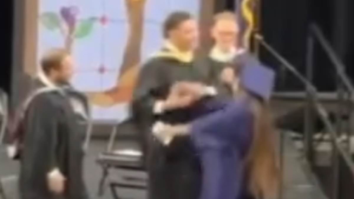 Wichita graduation disrupted as administrator forces students into unwanted handshakes.