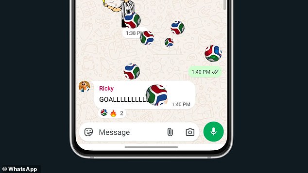 WhatsApp updates football emoji to show Adidas World Cup match ball design.